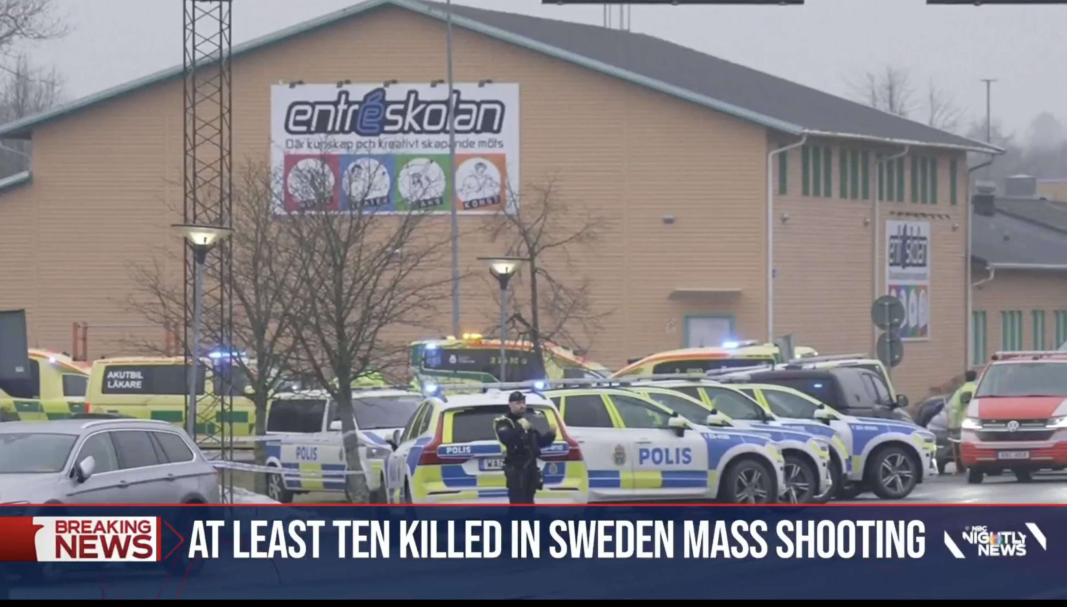 10 Murdered in Swedish School Shooting